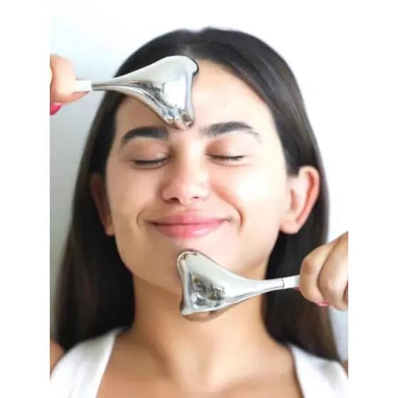 Dispositivo de martelo de gelo onda de gelo bola de beleza pacote frio bola de gelo terapia de gelo aço inoxidável massa