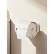 Caixa de papel higiênico de parede, à prova d'água, sem perfuração, rolo de cozinha, suporte de papel higiênico, pratele