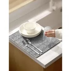Bancada de cozinha absorvente almofada pia lavar louça dreno Desktop Anti-escaldante prato copo Placemat fogão proteção