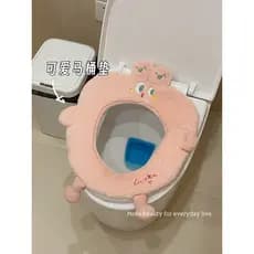 Bonito assento de vaso sanitário inverno assento de vaso sanitário doméstico inverno menina lavadora de vaso sanitário U