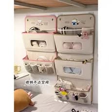 Dormitório cama armazenamento pendurado saco porta de parede Rack de armazenamento traseiro guarda-roupa pendurado saco