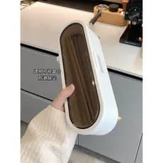 Novo estilo pauzinhos caixa de armazenamento com tampa grande capacidade drenável casa Desktop cozinha colher mesa