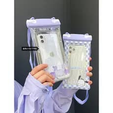 Transparente transparente Airbag telefone móvel saco à prova dwaterproof água tela de toque natação primavera quente der