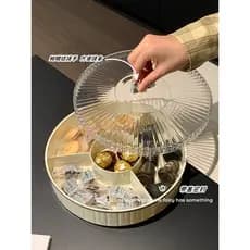 2023 novo estilo prato de frutas casa sala de estar mesa de café luz luxo High-End lanche prato lugar doces caixa de arm