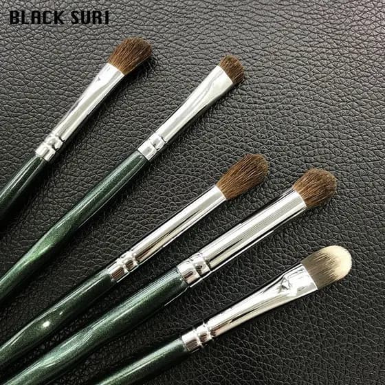 Conjunto de pincéis para sombra de olho, cabelo de Animal, cabeça redonda, cabelo macio, Super macio, cabelo Real, nariz