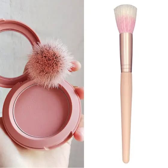 Dot Color Brush Animal Hair Blush Brush Lã Um Pacote Cabelo Macio Tamanho Pequeno Sol Vermelho Feminino Blush Brush Dot