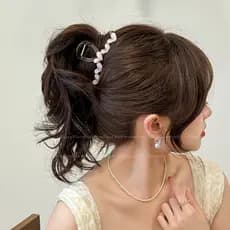 Amor tamanho grande grampo de cabelo feminino 2024 novo estilo high-end tubarão grampo de cabelo volta cabeça high-end s