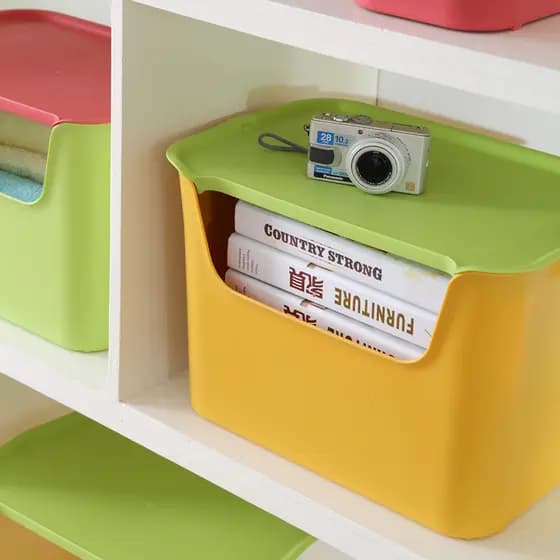 Tio Dake criativo caixa de armazenamento de plástico caixa de armazenamento de brinquedos Desktop organizador caixa de f