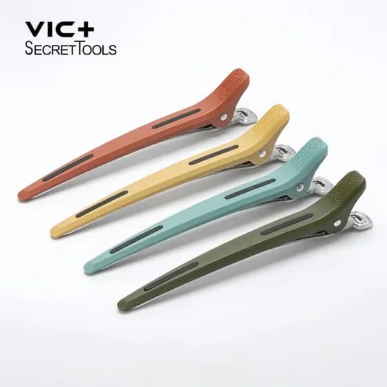 VIC + textura fosca máquina de cortar cabelo estilista profissional K-1 clipe sem costura boca longa clipe franja partiç