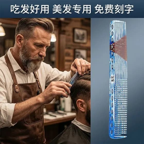 Pente de escala selvagem fantasma estilista de cabelo profissional pente de corte de cabelo pente de corte de cabelo cab