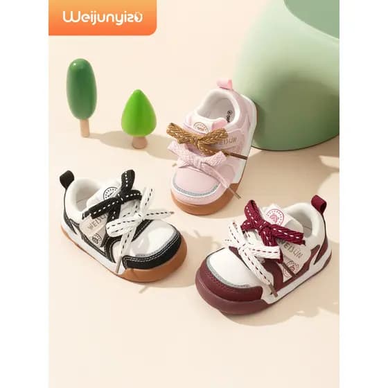 Weijunyi pé novo estilo sapatos da criança do bebê menina sapatos primavera estilo bebê criança sapatos sola macia antid