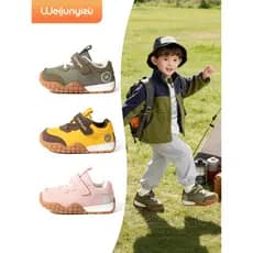 Weijunyi pé sapatos infantis meninos sapatos esportivos 2026 novo estilo sapatos de bebê primavera ao ar livre respiráve