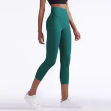 Exportação de comércio exterior sensação Nude uma peça sem linha embaraçosa cintura alta calças de Yoga magro Hip Lift J
