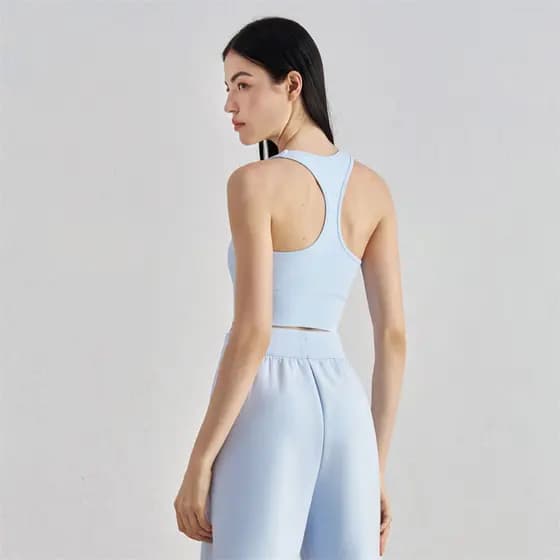 Exportação de comércio exterior roupa interior esportiva Nude em forma de I bela volta Yoga colete fixo almofada no peit