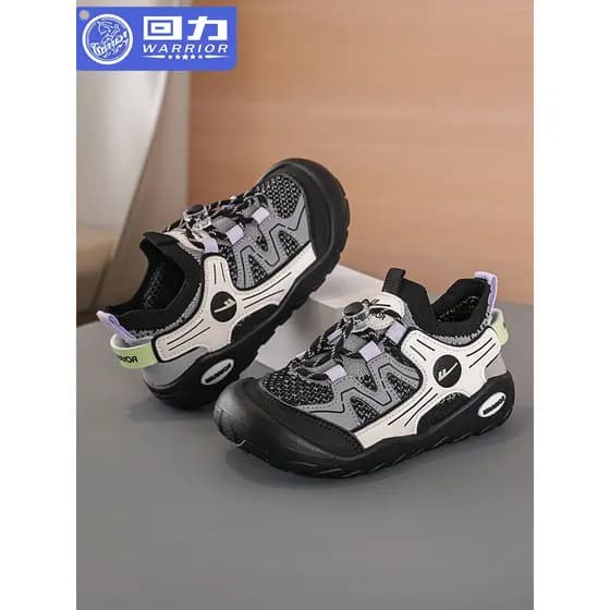 Puxar para trás sapatos infantis única rede sapatos esportivos 2026 verão novo estilo meninas oco sapatos casuais menino