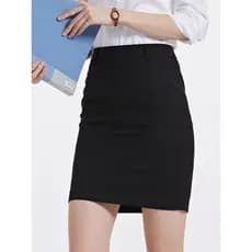 Saias femininas terno saias saias saias saias quadril saias curtas versão coreana tamanho grande preto terno saias vesti