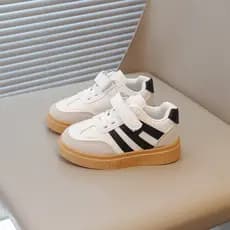 Pequenos sapatos brancos novo estilo sapatos infantis tênis bebê criança sapatos 2025 antiderrapante sola macia meninos