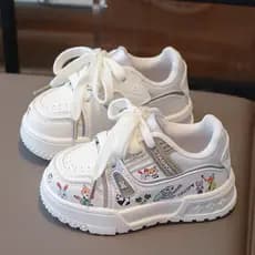 Sapatos esportivos infantis primavera outono novo estilo meninos sapatos de sola macia bebê respirável dos desenhos anim