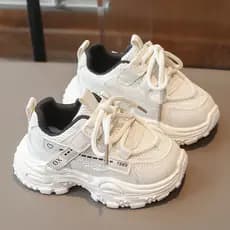 Crianças sapatos esportivos 2026 primavera outono novo estilo meninos sapatos sola macia malha do bebê respirável menina
