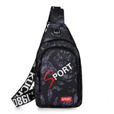 Bolsa de ombro masculina bolsa mensageiro grande capacidade lazer ao ar livre saco peito viagem pequena mochila multifun