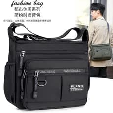 Bolsa masculina Casual de grande capacidade, bolsa mensageiro de ombro à prova d'água, mochila de viagem, bolsa transver