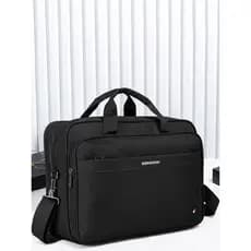 Laptop de negócios de grande capacidade Bolsa Pasta portátil masculina preta multifuncional bolsa de armazenamento