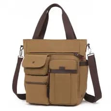 Bolsa mensageiro multifuncional bolsa de ombro de grande capacidade masculina Casual bolsa de lona Retro bolsa de ombro
