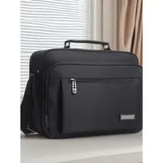 Yajie bolsa de arquivo à prova d'água de grande capacidade, viagem de negócios, maleta simples, resistente ao desgaste,