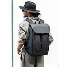 Simples High-End mochila masculina negócios Commuter grande capacidade saco de computador estilo funcional estudante moc