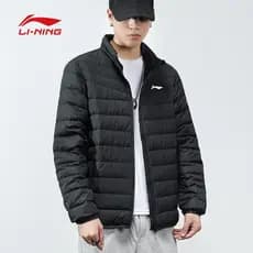 Li Ning jaqueta masculina estilo curto 2026 inverno novo estilo acolchoado jaqueta esportiva acolchoada jaqueta masculin