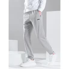Li Ning calças esportivas calças masculinas 2026 primavera calças genuínas correndo Fitness algodão moletom masculino ve
