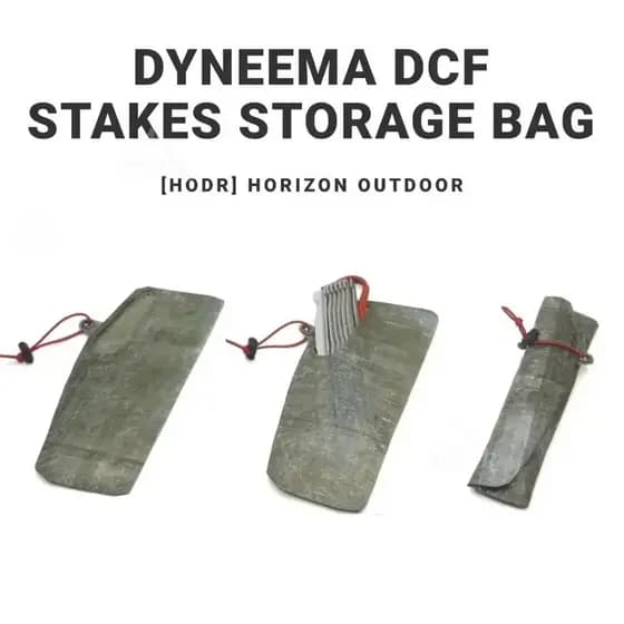[HODR] Dyneema Ground Stake Storage Bolsa 1.43 Onças Cuben DCF Fiber EDC Gear De Armazenamento De Estaca Ultraleve 3/4g