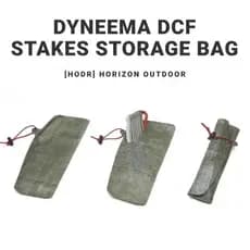 [HODR] Dyneema Ground Stake Storage Bolsa 1.43 Onças Cuben DCF Fiber EDC Gear De Armazenamento De Estaca Ultraleve 3/4g