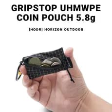 [HODR GEAR] Trail Coin Bolsa Ultraleve 5.8g UHMWPE Mini Gridstop Upcycled YKK Zíper D-Ring EDC Suporte Para Mochila E Vi