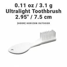 [HODR] Escova de Dentes Ultralight 3.1g Mini para Camping | Higiene Ultraleve para Trekking, Viagem e Mochilão UL