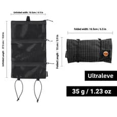 Necessaire HODR Organizadora Ultraleve 35g UHMWPE Gridstop Antirrasgo Zíper YKK Outdoor EDC Pronta Entrega