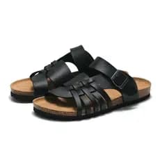 Rui pé 2025 novo produto primavera verão chinelos de cortiça masculinos sandálias de estudante chinelos sapatos de praia