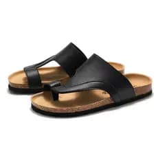 RUIZUSTOCK chinelos de cortiça masculinos versão coreana sandálias da moda masculina chinelos jovens estudantes sapatos