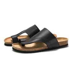 RUIZUSTOCK chinelos de cortiça masculinos versão coreana sandálias da moda masculina chinelos jovens estudantes sapatos