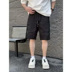 Street Wear estilo geral Shorts masculino 2026 verão solto esportes ao ar livre respirável Casual calças de cinco pontos