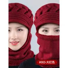 W inverno mãe chapéu feminino velha senhora chapéu de lã forro de lã espessamento quente meia-idade idosos outono invern