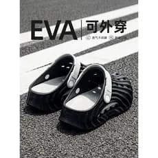 2026 novo estilo chinelos masculinos verão exterior usar sapatos de sola grossa buraco ao ar livre sandálias de praia à