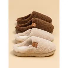 Chinelos de algodão de inverno feminino inverno compre um e ganhe um casal grátis chinelos de algodão chinelos de pelúci