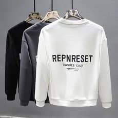 Outono inverno novo estilo moletom masculino versão coreana Street Wear solto em torno do pescoço pulôver jaqueta superi