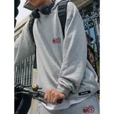BALLHO novo estilo outono inverno esportes Retro moletom masculino solto jaqueta Casual basquete pulôver americano com c