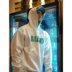 BALLHO novo estilo outono inverno americano basquete esportes quente moletom com capuz forro de lã masculino engrossado