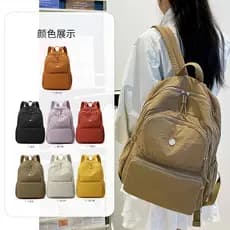 Mochila feminina 2026 novo estilo mochila de viagem 40*30*15 mochila de embarque de ar leve All-Match Casual saco de esc
