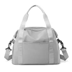Bolsa de bagagem pequena para viagem de curta distância, bolsa de viagem à prova d'água de um ombro, capa com vários bol
