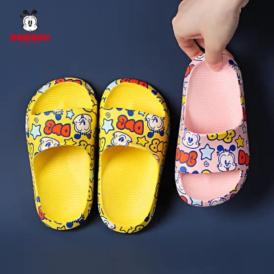 Bobo chinelos infantis verão novo estilo casa banheiro banho moda tendência bonito impresso sandálias do bebê chinelos