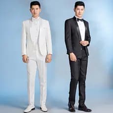 Cantor noivo terno masculino vestido de desempenho casamento Photo Studio roupas masculinas anfitrião cerimônia palco de